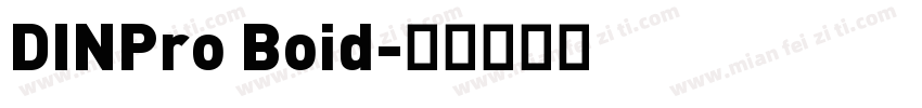 DINPro Boid字体转换